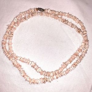 Puka Chip Shell Surfer Beach Necklace Approx 30”
